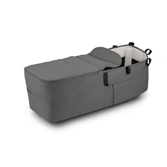 Bugaboo Bugaboo Donkey 6 Twin Bassinet Fabric Black/Moon Grey- Moon Grey