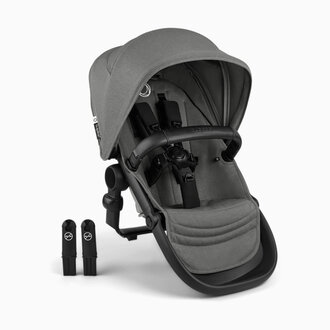 Bugaboo Kangaroo Sibling Seat Black/Moon Grey- Moon Grey