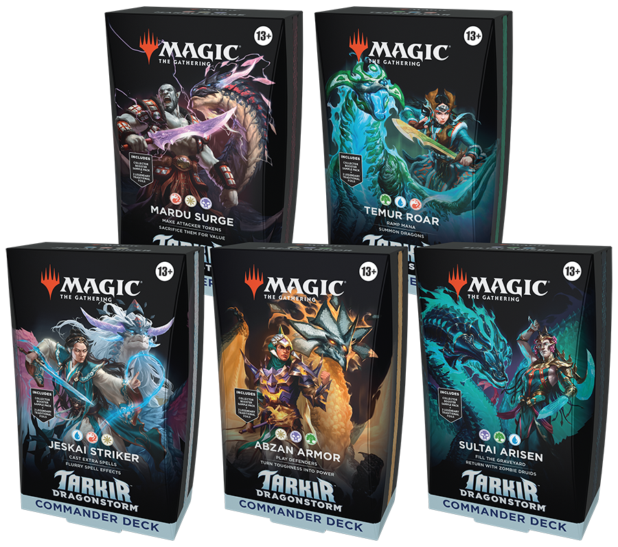 Wizards of the Coast MTG Tarkir: Dragonstorm Commander Deck Set (5)