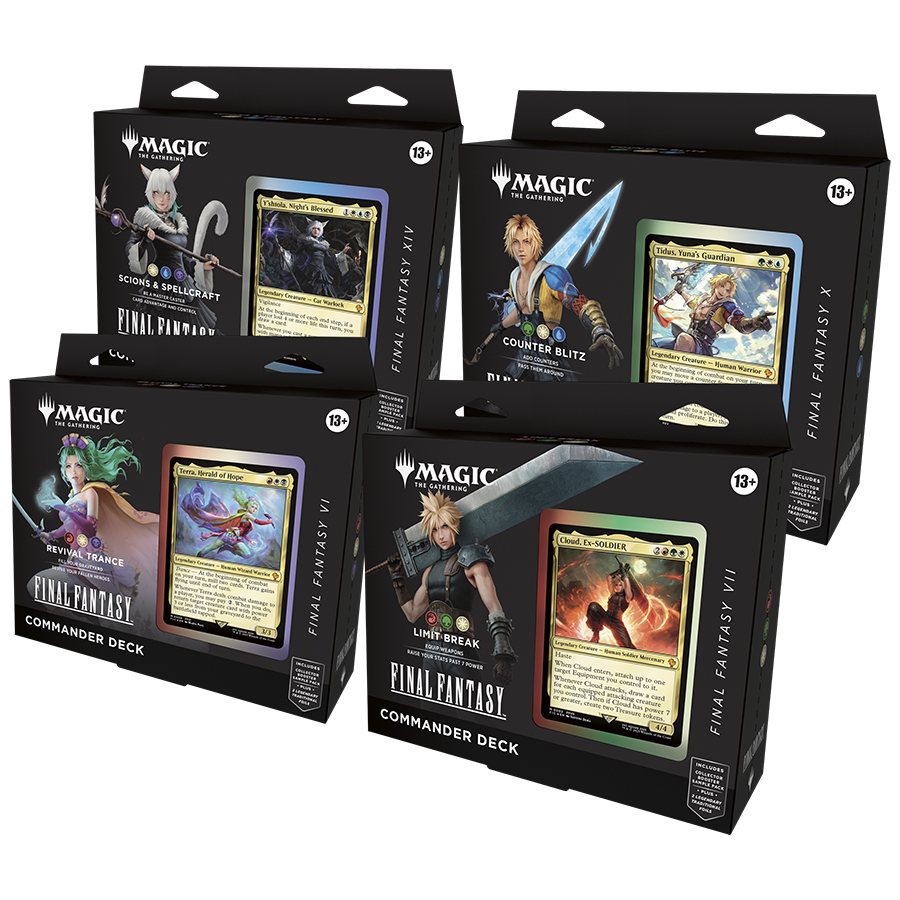 Wizards of the Coast MTG Final Fantasy Commander Deck Set (4)   - 6 Juin