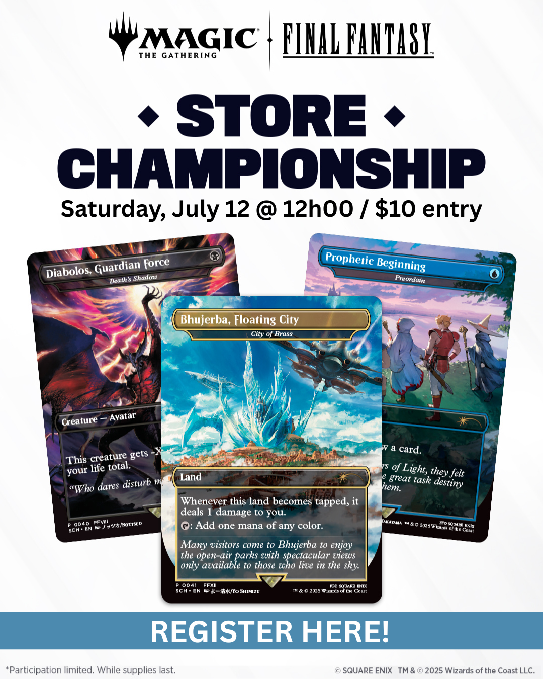 Crossover Comics MTG Final Fantasy Store Championship - 12 juil, 12h00