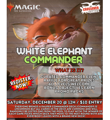 Crossover Comics Commander Special: WHITE ELEPHANT  - Samedi 20 decembre