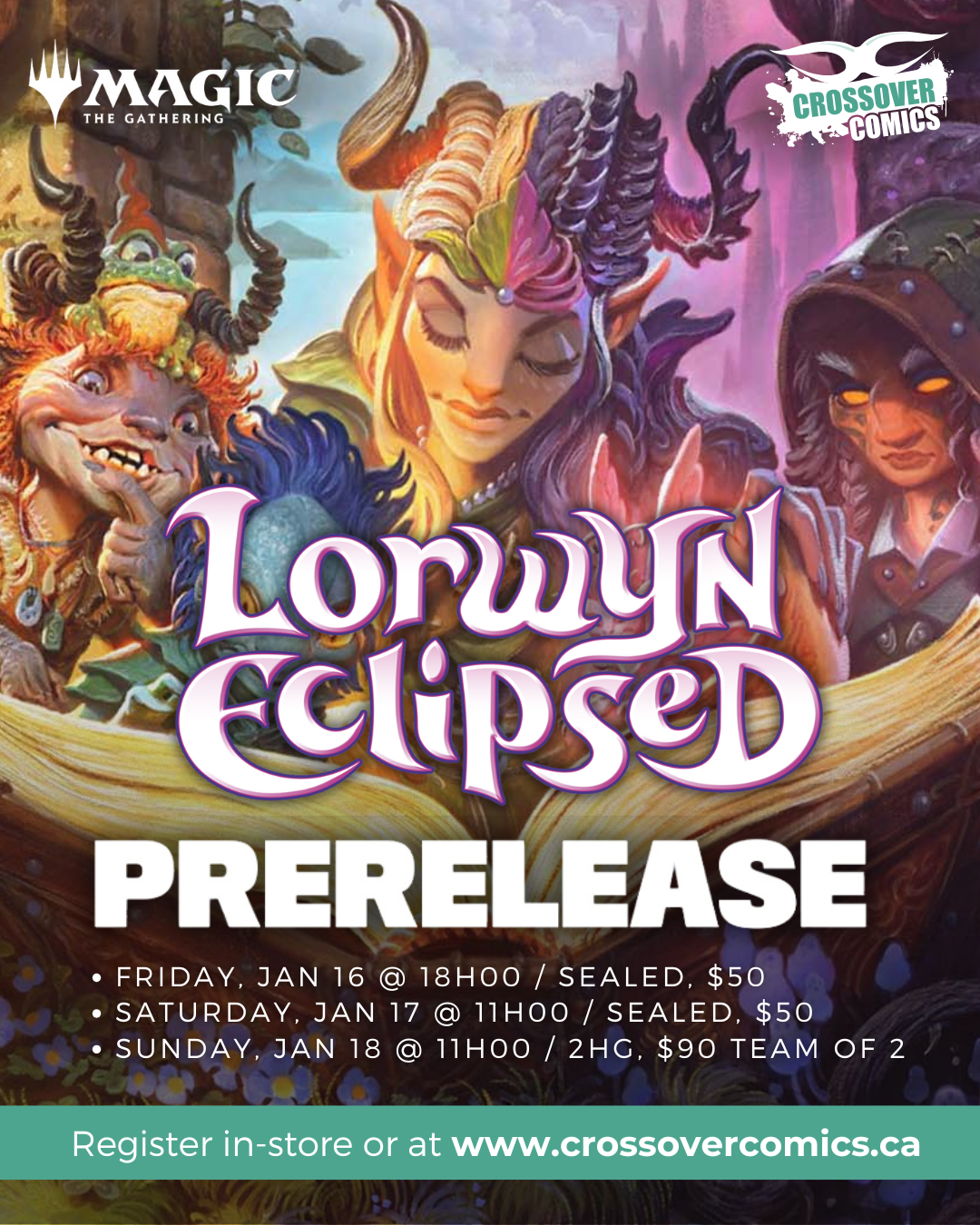 Crossover Comics ECL Prerelease Sealed Online Registration