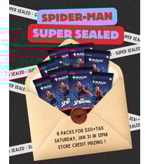 Crossover Comics Spider-Man SUPER SEALED, Saturday, Jan 31, 12h