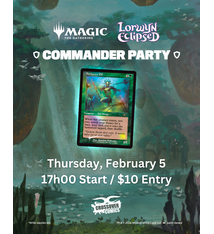 Crossover Comics ECL Commander Party - Thursday, Feb 5, 17h