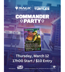 Crossover Comics TMNT Commander Party - Thursday, Mar 19, 17h