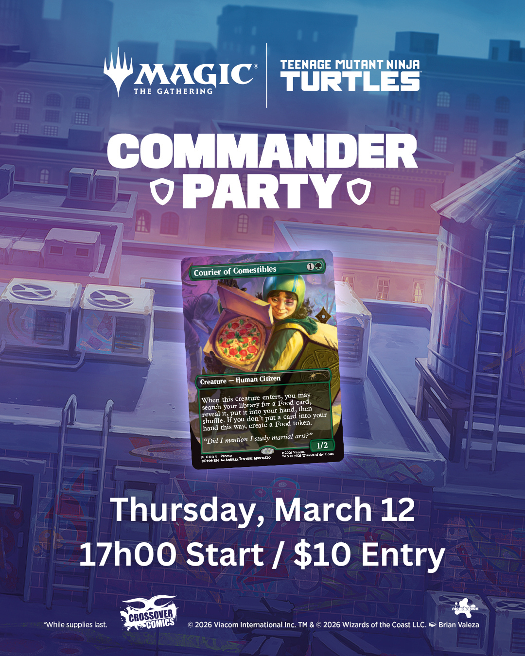 Crossover Comics MTG TMNT  Commander Party - Thursday, March 19, 17h