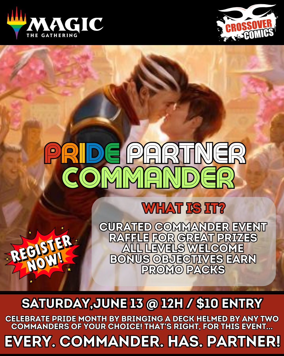 Crossover Comics Commander Special: PRIDE  - Samedi 13 juin
