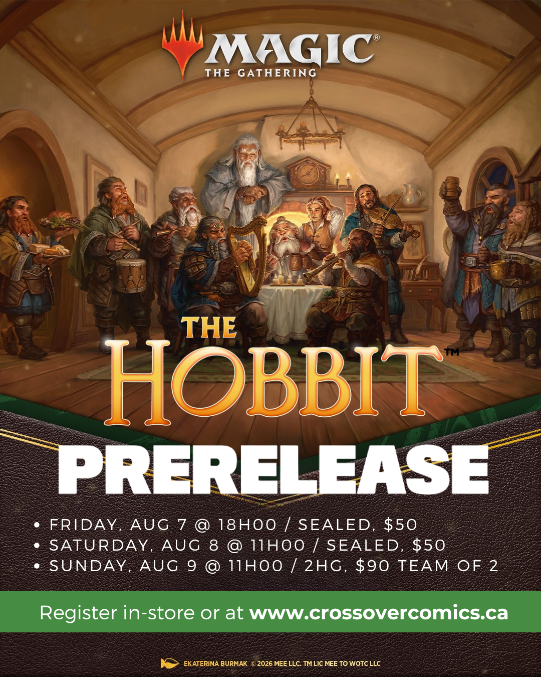 Crossover Comics MTG The Hobbit Inscription Prerelease Sealed