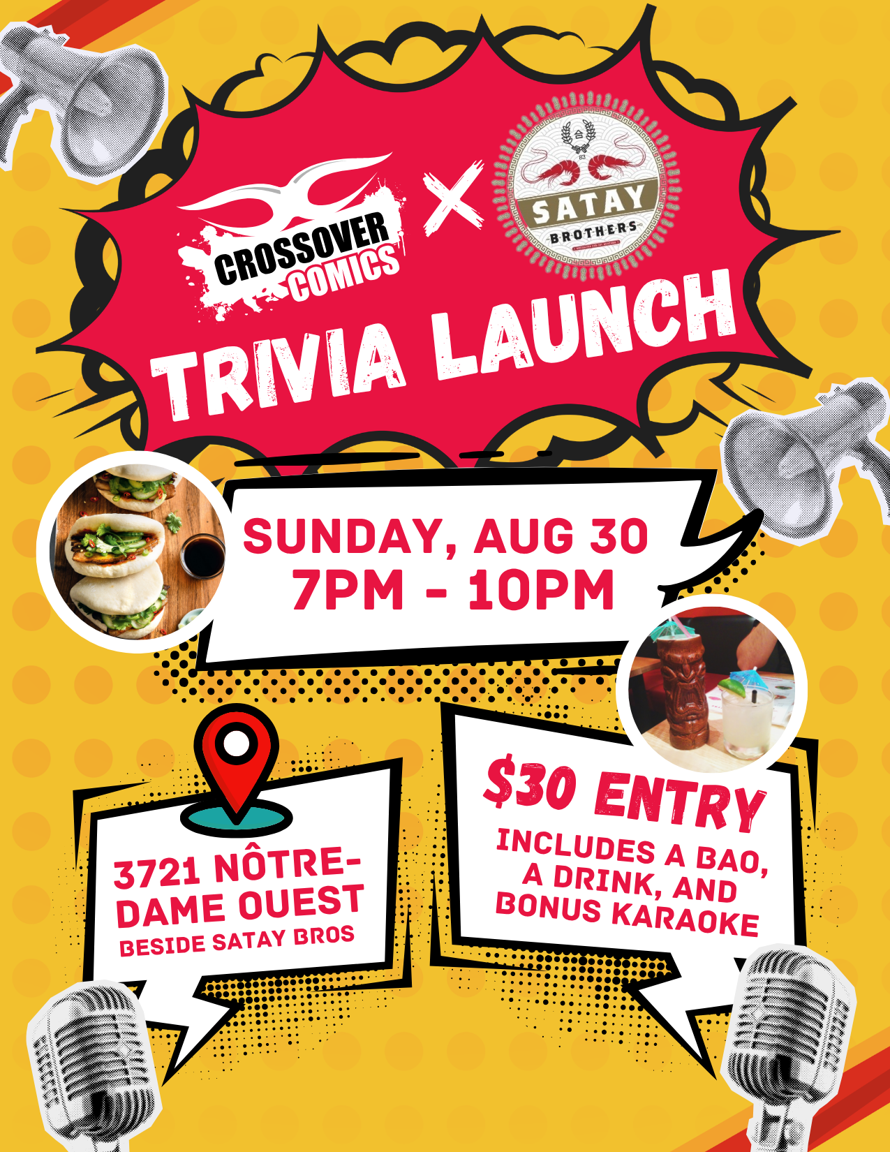 Crossover Comics Crossover Comics X Satay Bros Trivia/Karaoke Night VOL 1