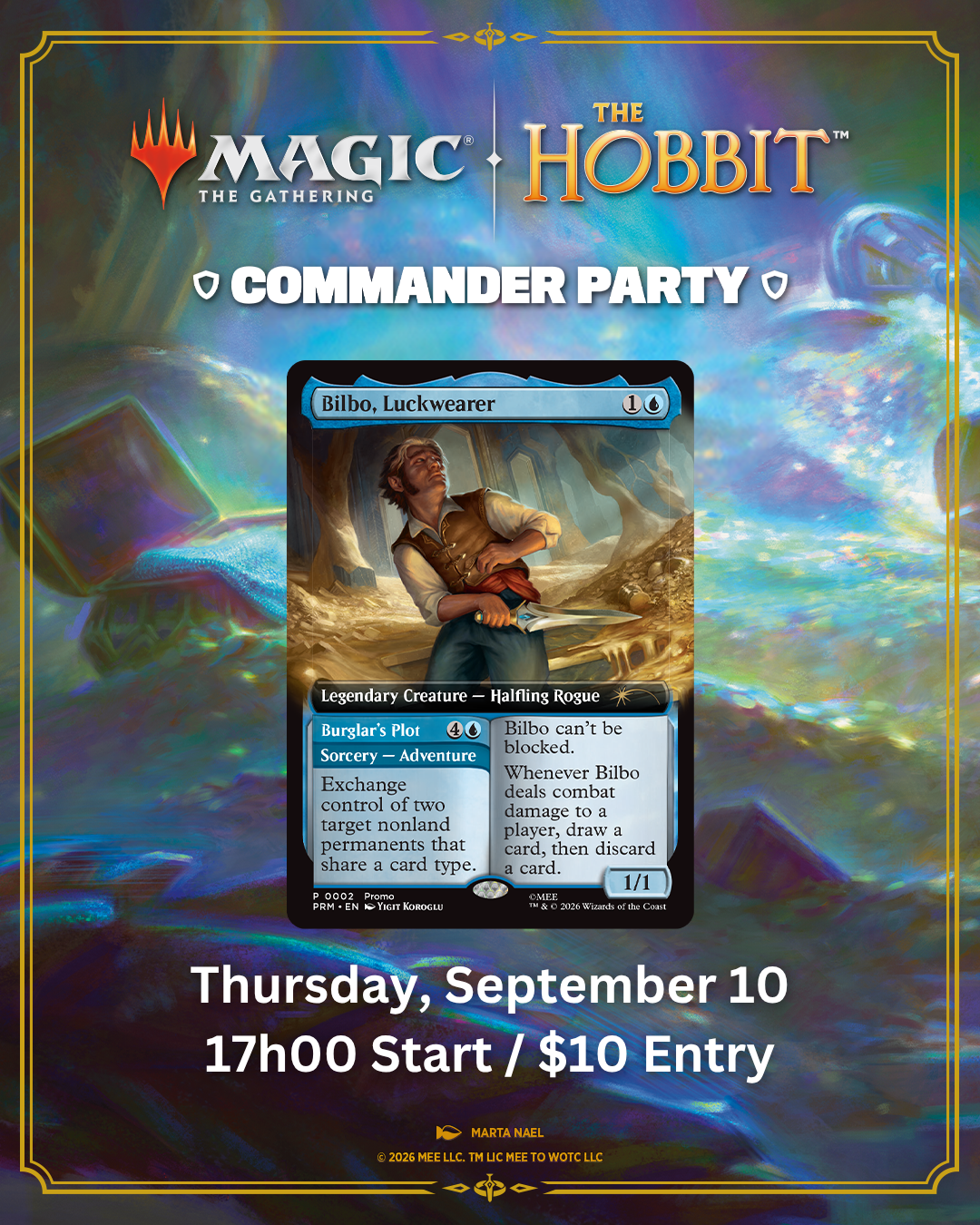 Crossover Comics MTG The Hobbit Commander Party - Jeudi, 10 sept, 17h