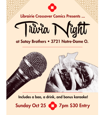 Crossover Comics Crossover Comics X Satay Bros Trivia/Karaoke Night