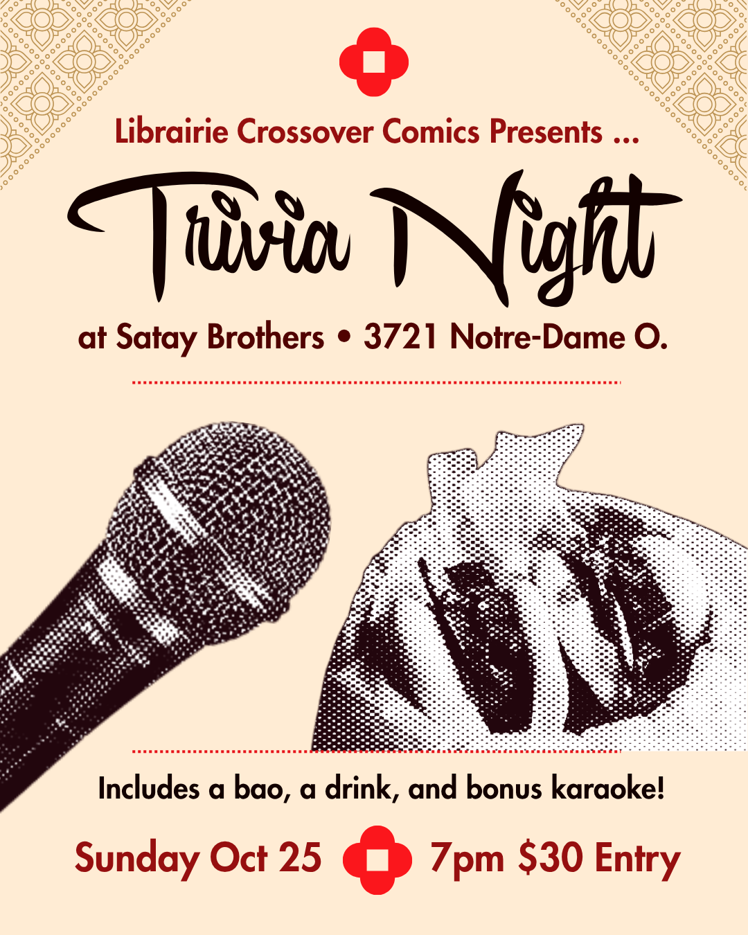 Crossover Comics Crossover Comics X Satay Bros Trivia/Karaoke Night