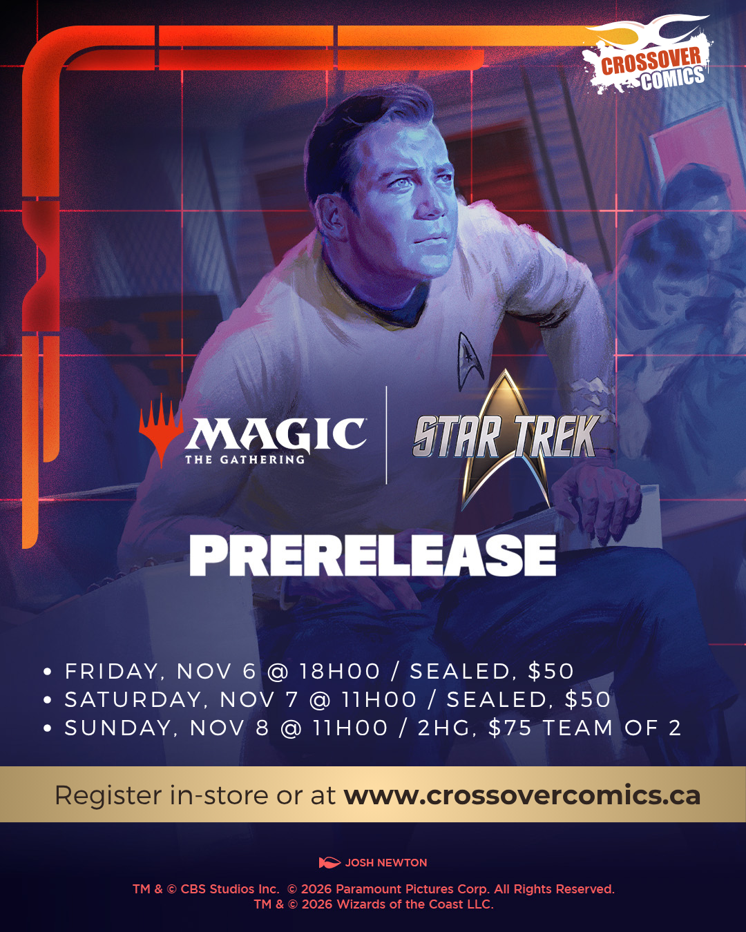 Crossover Comics TRK Prerelease Sealed Online Registration