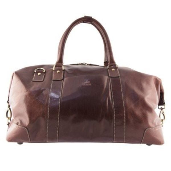 MANCINI LEATHER CARRY ON BROWN (1409-03)