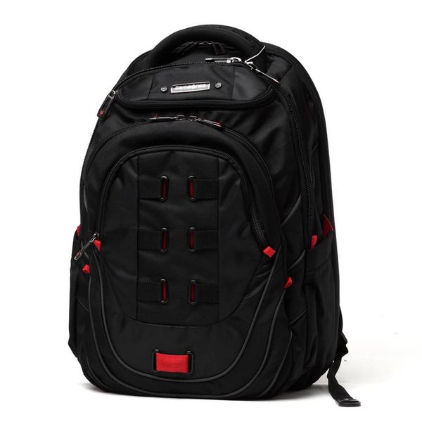 SAMSONITE TECTONIC II 17" PERFECT FIT LAPTOP BACKPACK, BLACK/RED (51531-1073)