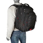 SAMSONITE TECTONIC II 17" PERFECT FIT LAPTOP BACKPACK, BLACK/RED (51531-1073)