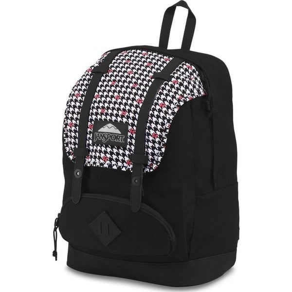 JANSPORT DISNEY BAUGHMAN BACKPACK, MINNIE WHITE HOUNDSTOOTH (JS0A3BAW)