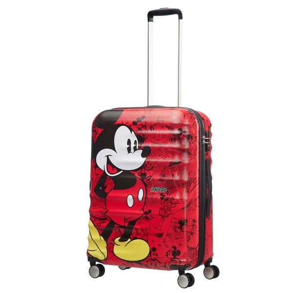 AMERICAN TOURISTER DISNEY WAVEBREAKER MICKEY COMICS RED MEDIUM SPINNER (85670-6976)