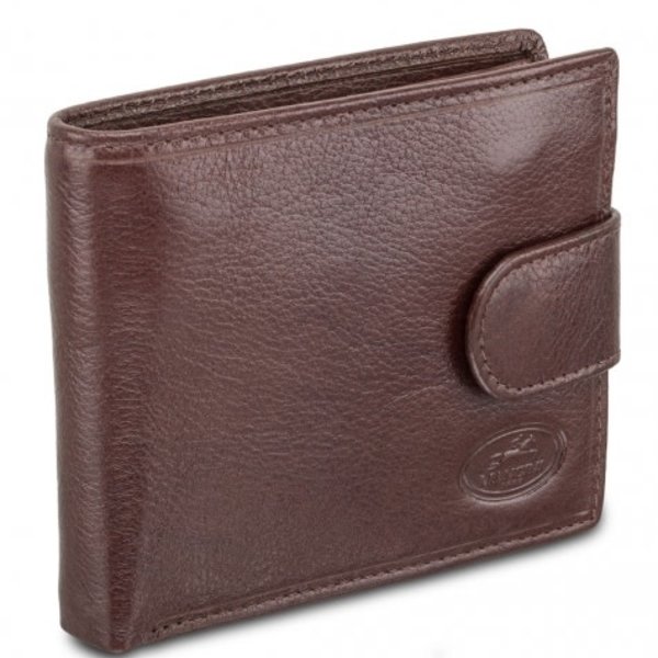 MANCINI DELUXE MEN'S RFID WALLET W/ COIN POCKET, BROWN (52155)