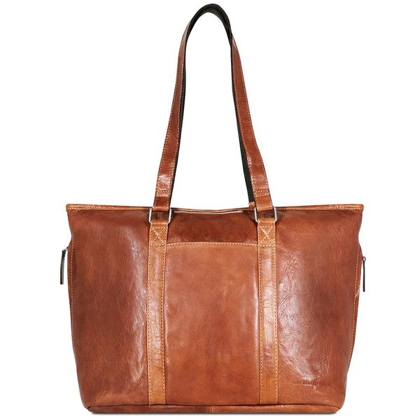 Jack Georges VOYAGER ZIP TOP TOTE (7803) HONEY