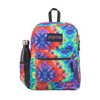 JANSPORT CROSS TOWN BACKPACK, RED/MULTI HIPPIE DAYS (JS0A47LW9TC)