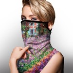 GALLERIA FACE SCARF W/ EAR LOOPS MONET GARDEN (843107)