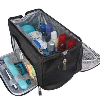 RICARDO GROOMER WIDE-MOUTH TOILETRY KIT (R3711L-BLACK)