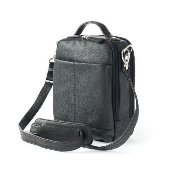 OSGOODE MARLEY MENS CLASSIC LEATHER CARRY-ALL, BLACK (4029)