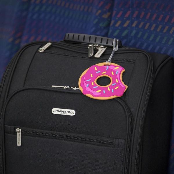 TRAVELON SET OF 2 NOVELTY LUGGAGE TAGS, DONUT (13246)