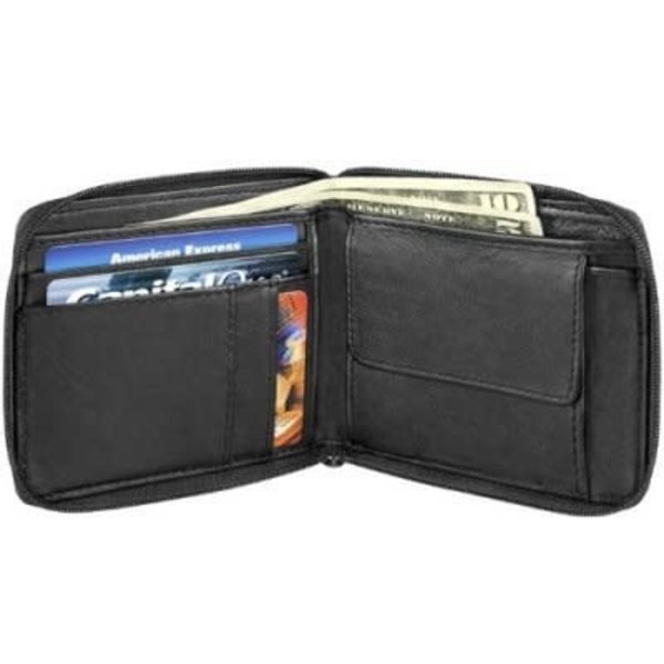 DEREK ALEXANDER FULL ZIP BILLFOLD CREDIT CARDS CHG AZ430A