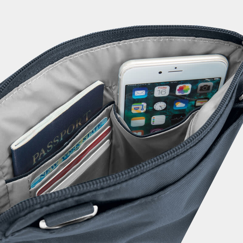 ANTITHEFT CLASSIC SLIM DOUBLE ZIP CROSSBODY (43116) Urban Traveller