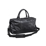 MANCINI BUFFALO 20" LEATHER CARRY ON (99-5473) BLACK