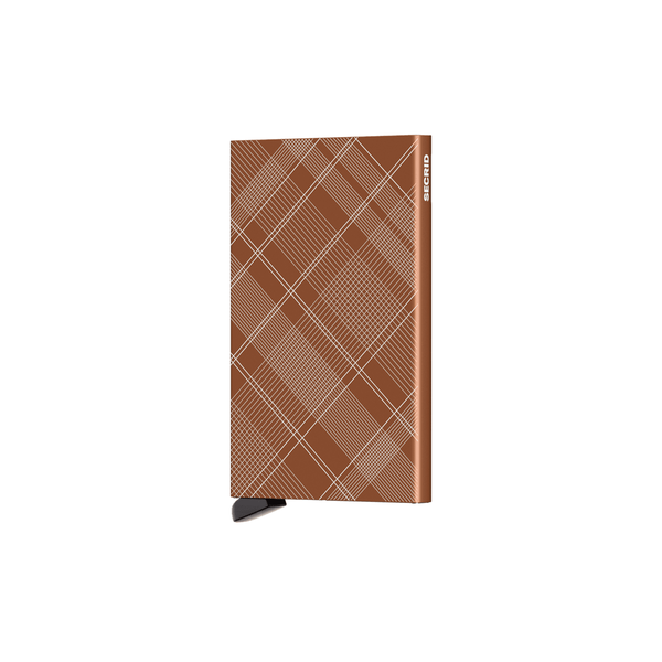 SECRID CARDPROTECTOR LASER TARTAN RUST