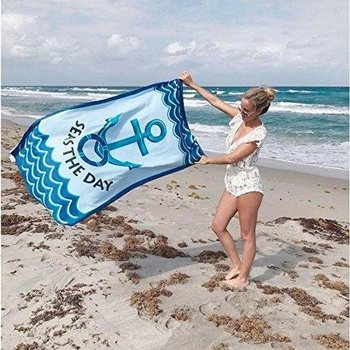 HIGH PERFORMANCE LARGE BEACH TOWEL W/ POCKET