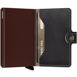 SECRID Miniwallet Saffiano Brown