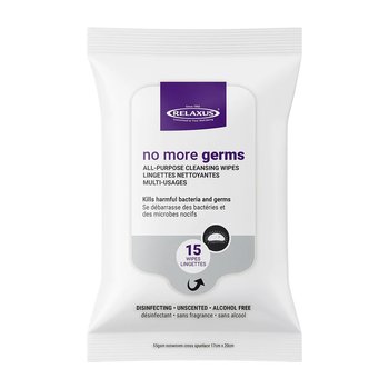 NO MORE GERMS WIPES 15PACK (505264)