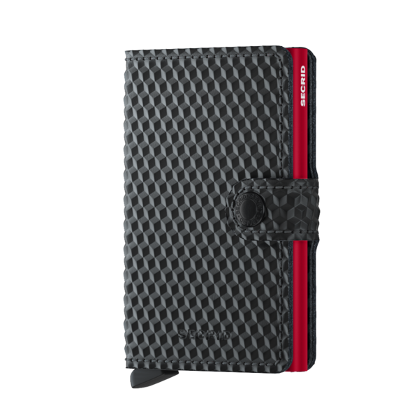 SECRID MINIWALLET CUBIC BLACK-RED