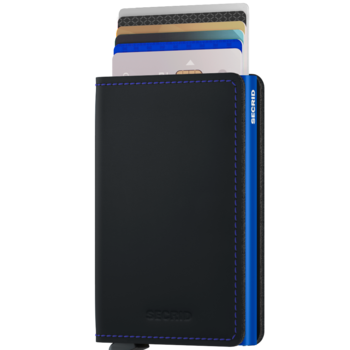 SECRID SLIMWALLET MATTE BLACK & BLUE