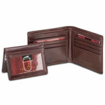 MANCINI MEN'S BILLFOLD WITH REMOVABLE PASSCASE (52954) BROWN