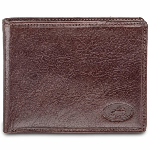 MANCINI MEN'S BILLFOLD WITH REMOVABLE PASSCASE (52954) BROWN