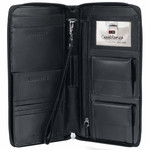 MANCINI CASABLANCA LEATHER ZIP AROUND TRAVEL WALLET (8700945)