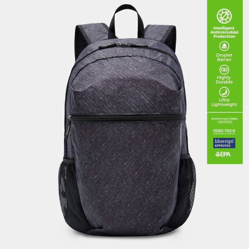 CLEAN ANTIMICROBIAL PACKABLE BACKPACK 43541 51T GRAY HEATHER Urban Traveller