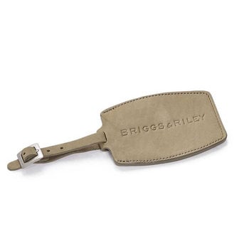 BRIGGS & RILEY LEATHER ID TAG (W40-7) OLIVE