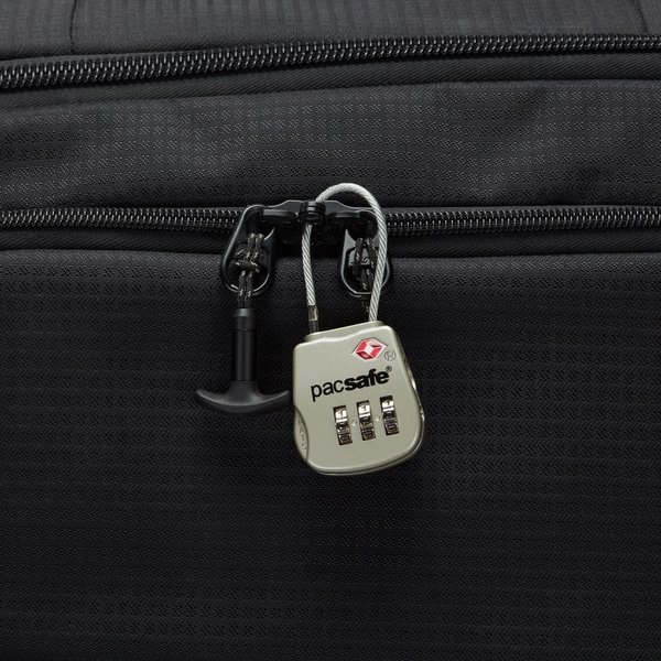 PACSAFE PROSAFE 800 TRAVEL SENTRY® COMBINATION CABLE LOCK (10250705) SILVER