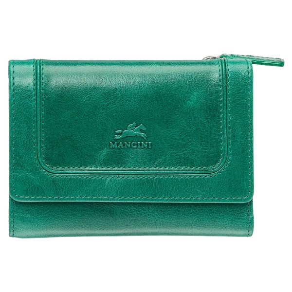 MANCINI SOUTH BEACH LEATHER RFID SECURE TRI-FOLD WALLET (6700377)