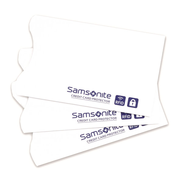 SAMSONITE RFID CREDIT CARD SLEEVES 3 PACK (77772 1908) WHITE