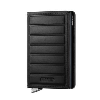 SECRID PREMIUM SLIMWALLET EMBOSS LINES BLACK