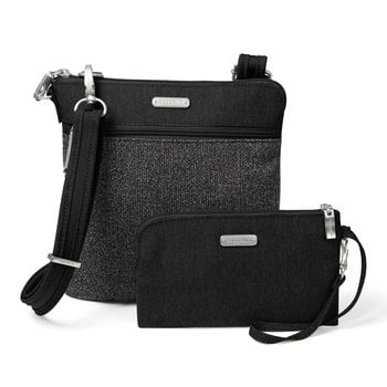 BAGGALLINI ANTI-THEFT SLIM CROSSBODY (ANC355) BLACK