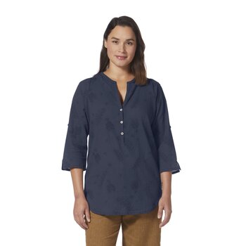 ROYAL ROBBINS WOMEN'S OASIS TUNIC II  3/4 SLEEVE, NAVY (Y622019-728)